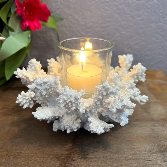 PartyLite Accents Retired Partylite Coral Candle Holder P9322 Poshmark